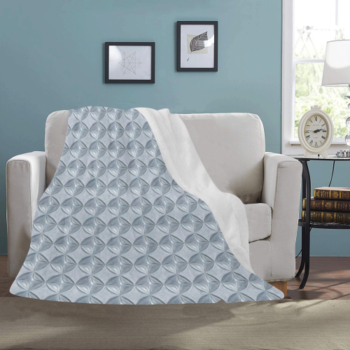 Glass pattern on a marble background Ultra-Soft Micro Fleece Blanket 43''x56''