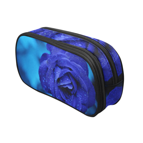 Blue rose Pencil Pouch/Large (Model 1680)