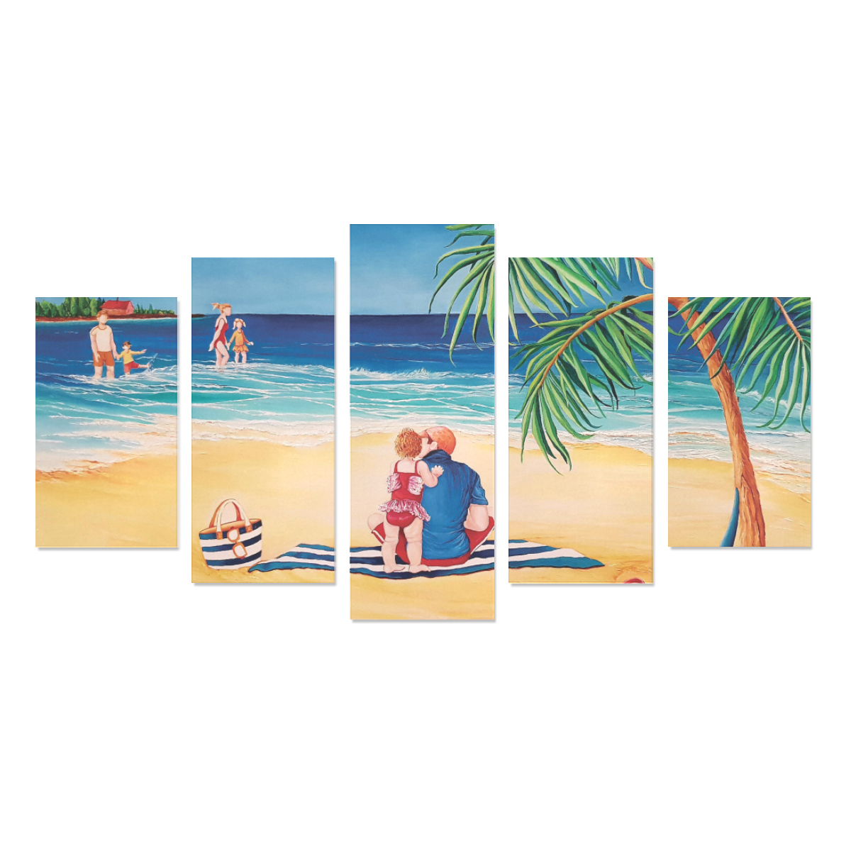 BEACH DAY Canvas Print Sets A (No Frame)