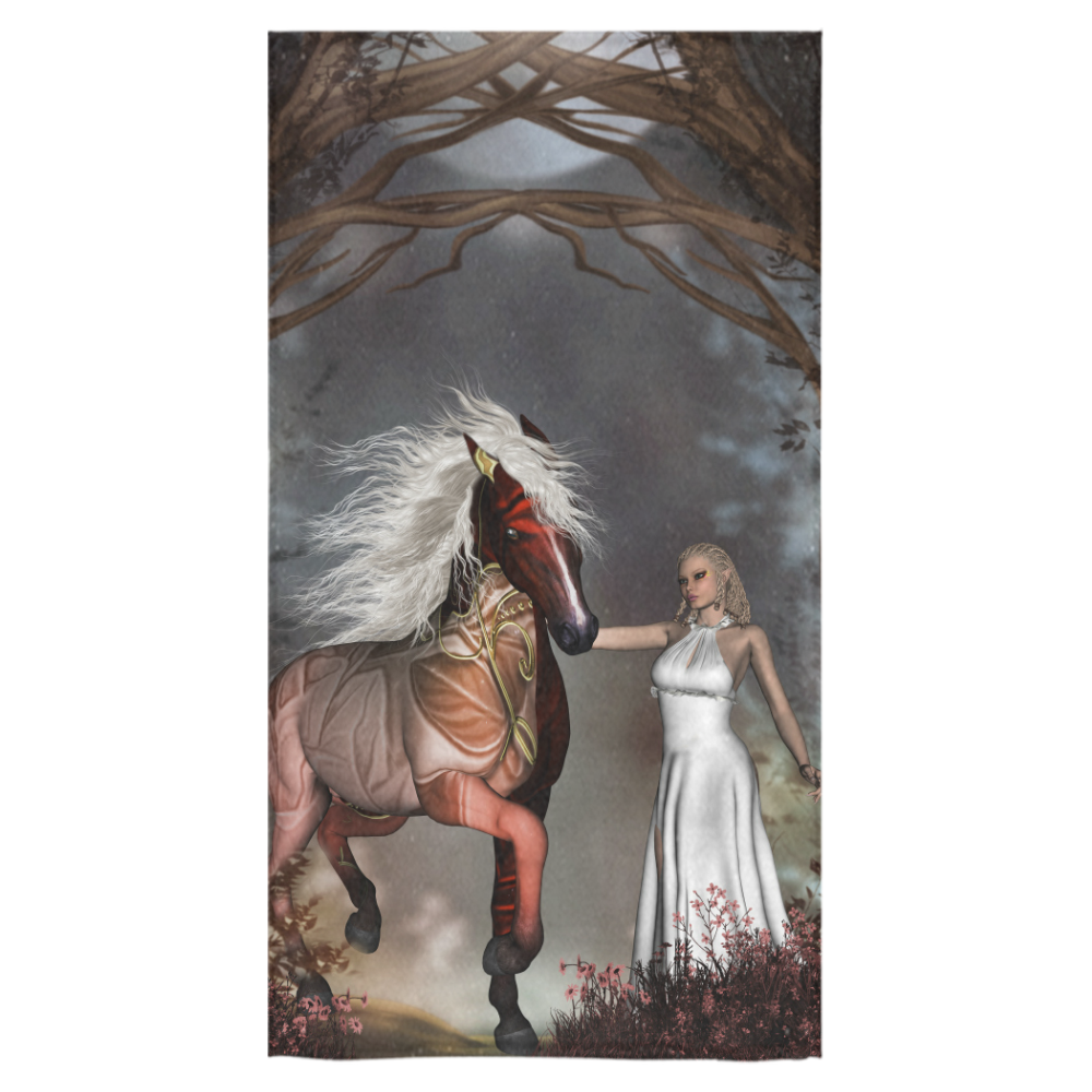 Fantasy horse with fairy Bath Towel 30"x56"