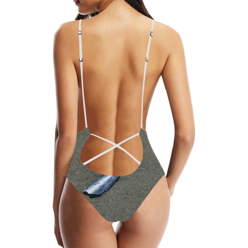 Seashell Swimsuit Sexy Lacing Backless One-Piece Swimsuit (Model S10)