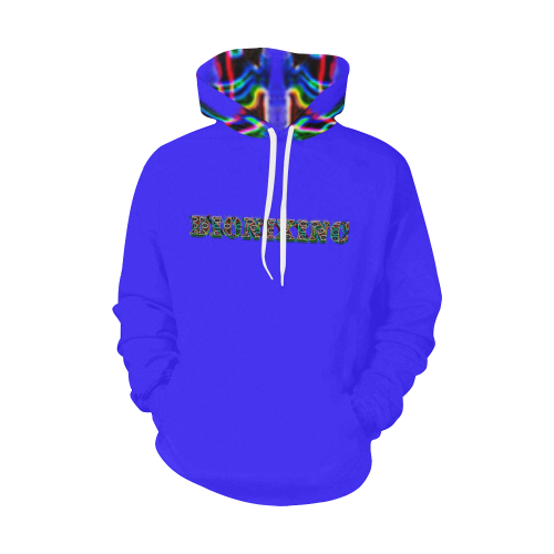 Dionixinc Hoodie seal Blue All Over Print Hoodie for Men (USA Size) (Model H13)