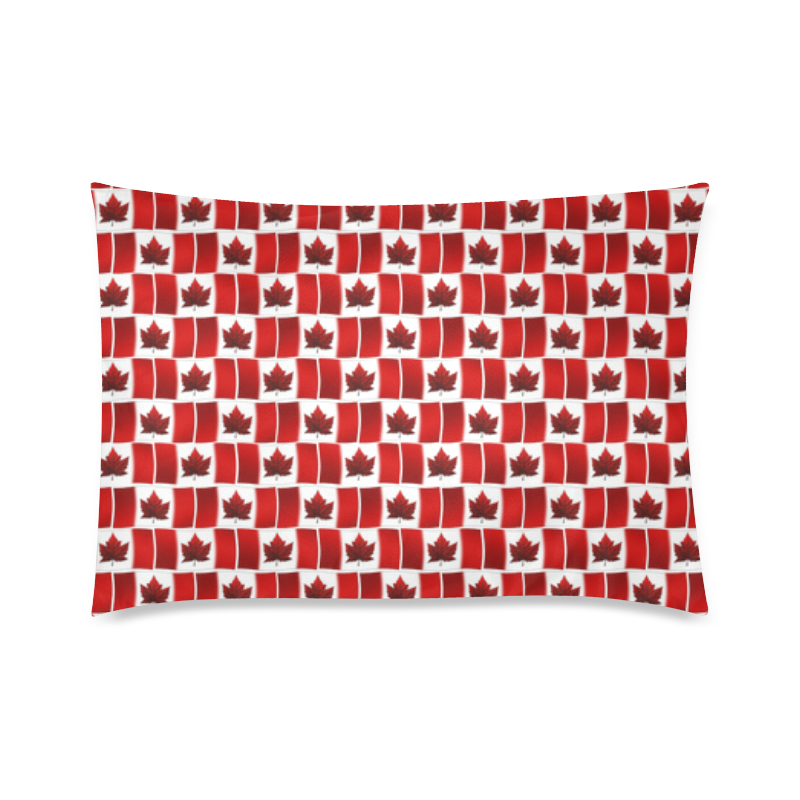 Canadian Flag Custom Zippered Pillow Case 20"x30"(Twin Sides)
