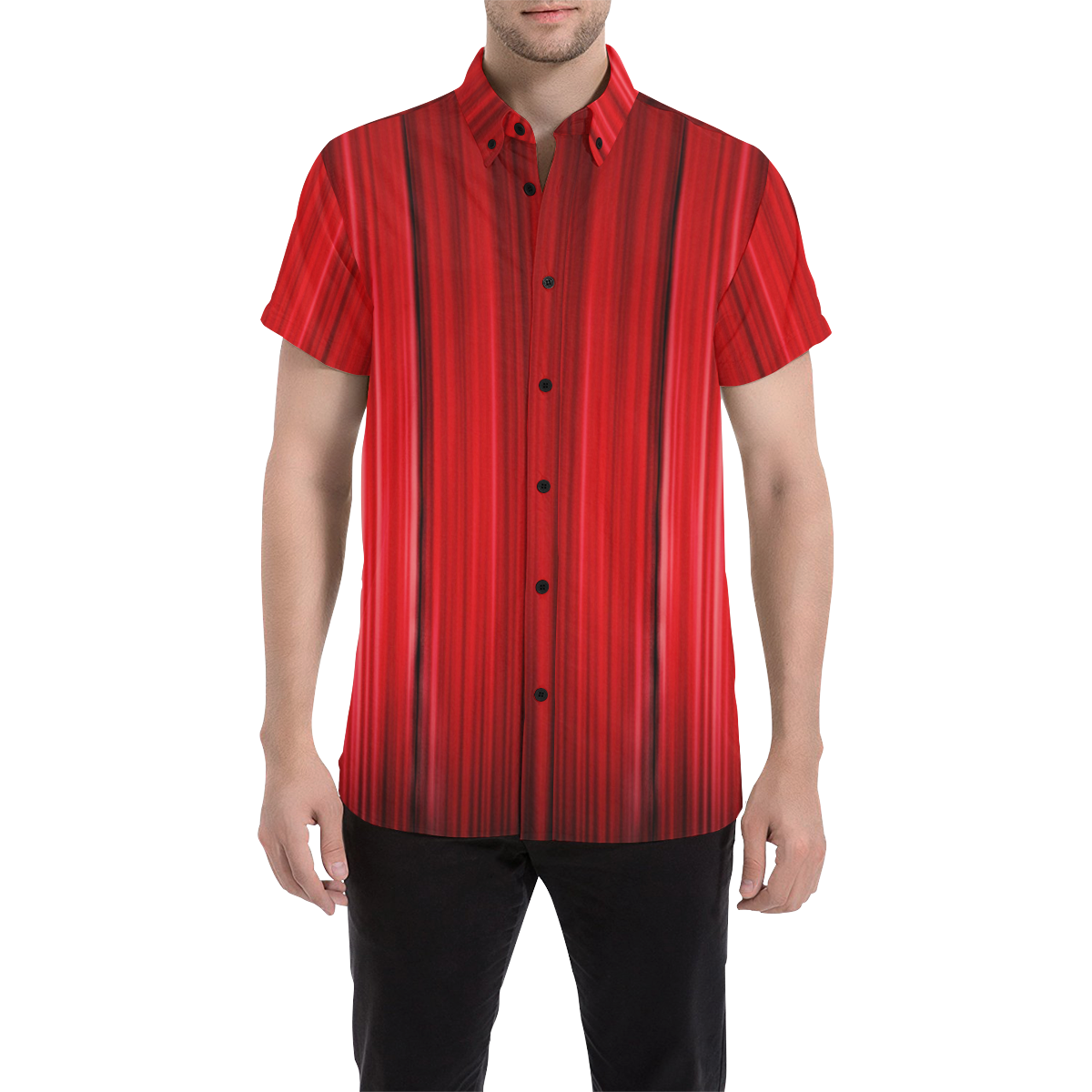 Cosmic Curtain Men's All Over Print Short Sleeve Shirt (Model T53)