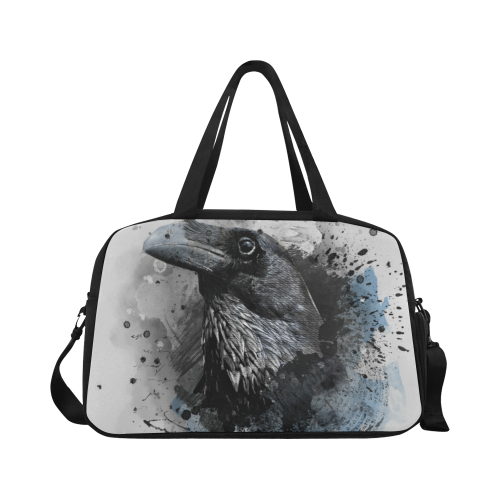crow raven bird art #crow #raven Fitness Handbag (Model 1671)