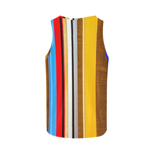 Colorful abstract pattern stripe art All Over Print Tank Top for Men (Model T43)