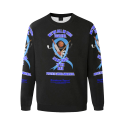 Prostate Cancer Awareness Sweatshirt Men's Oversized Fleece Crew Sweatshirt (Model H18)