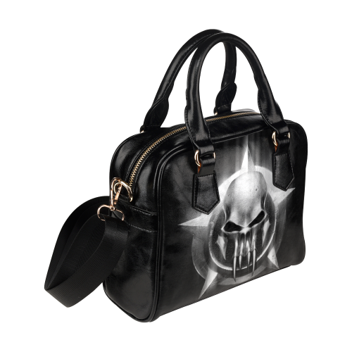 Awesome Metal Skull Design Darkstar Shoulder Handbag (Model 1634)