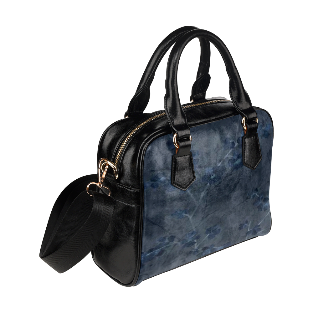 Awesome Dark Cherry Blossoms Shoulder Handbag (Model 1634)