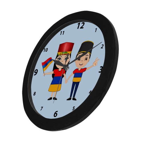 Viva Armenia Circular Plastic Wall clock