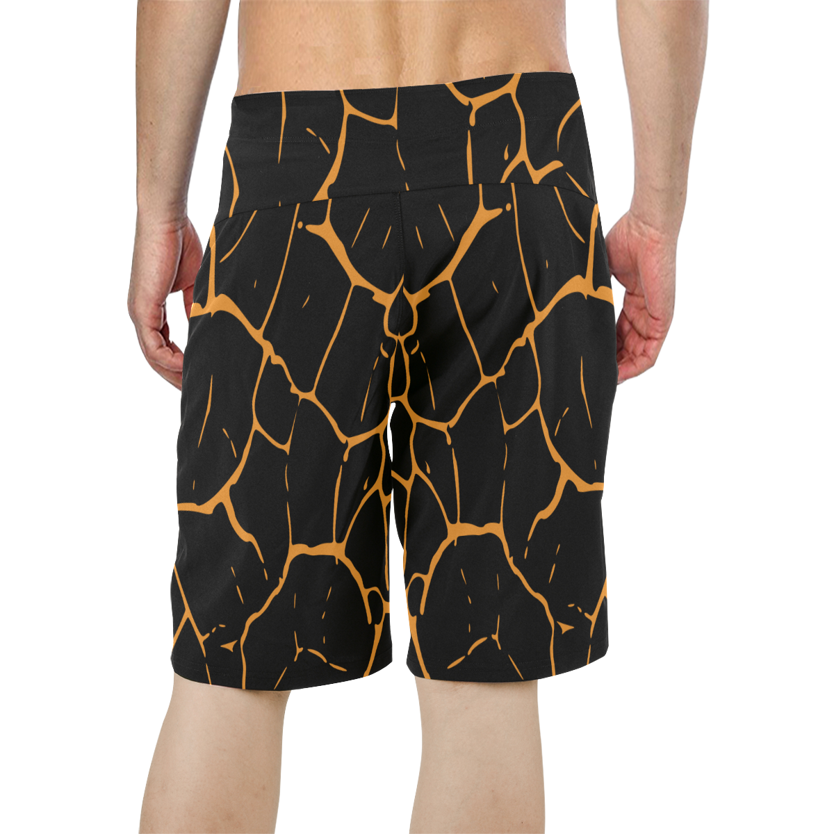 abstract animal skin Men's All Over Print Board Shorts (Model L16)