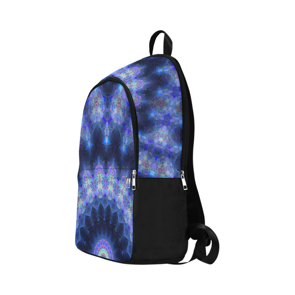 Blue Fractal Fabric Backpack for Adult (Model 1659)