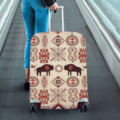 American Native Buffalo Luggage Cover/Large 26"-28"