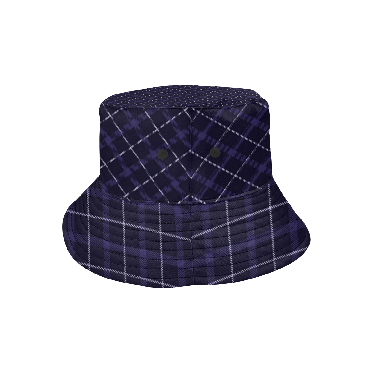 royal blue plaid tartan All Over Print Bucket Hat