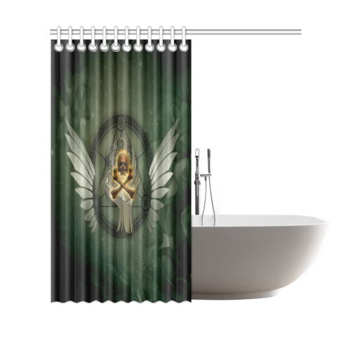 Skull in a hand Shower Curtain 69"x70"