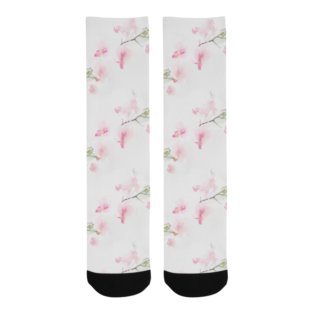 Pattern Orchidées Trouser Socks