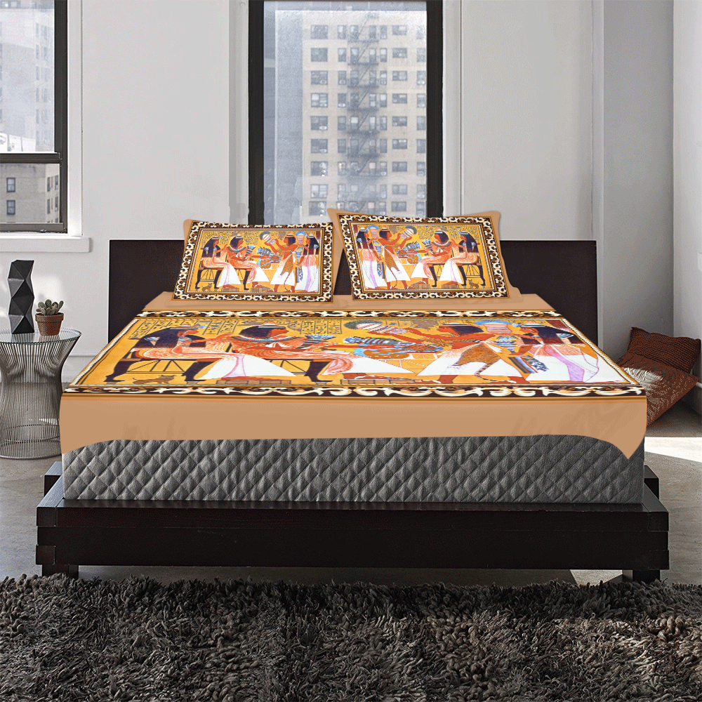 Egyptian Queens 3-Piece Bedding Set