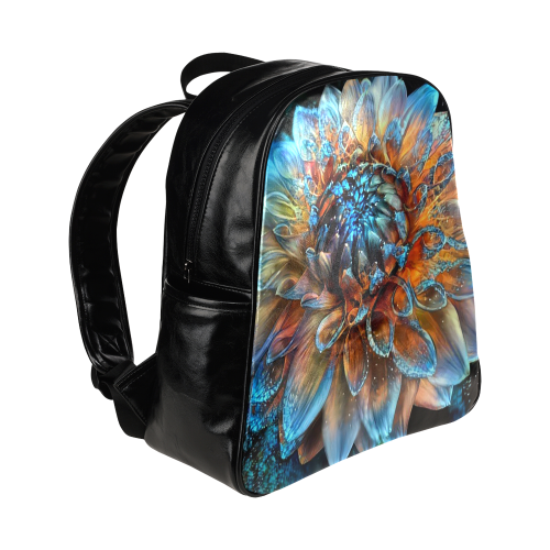 glowing chrysanthumun backpack Multi-Pockets Backpack (Model 1636)