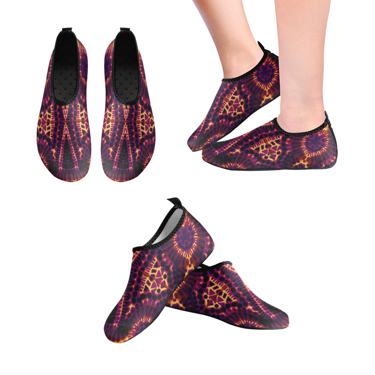 geometry 4 Women's Slip-On Water Shoes (Model 056)