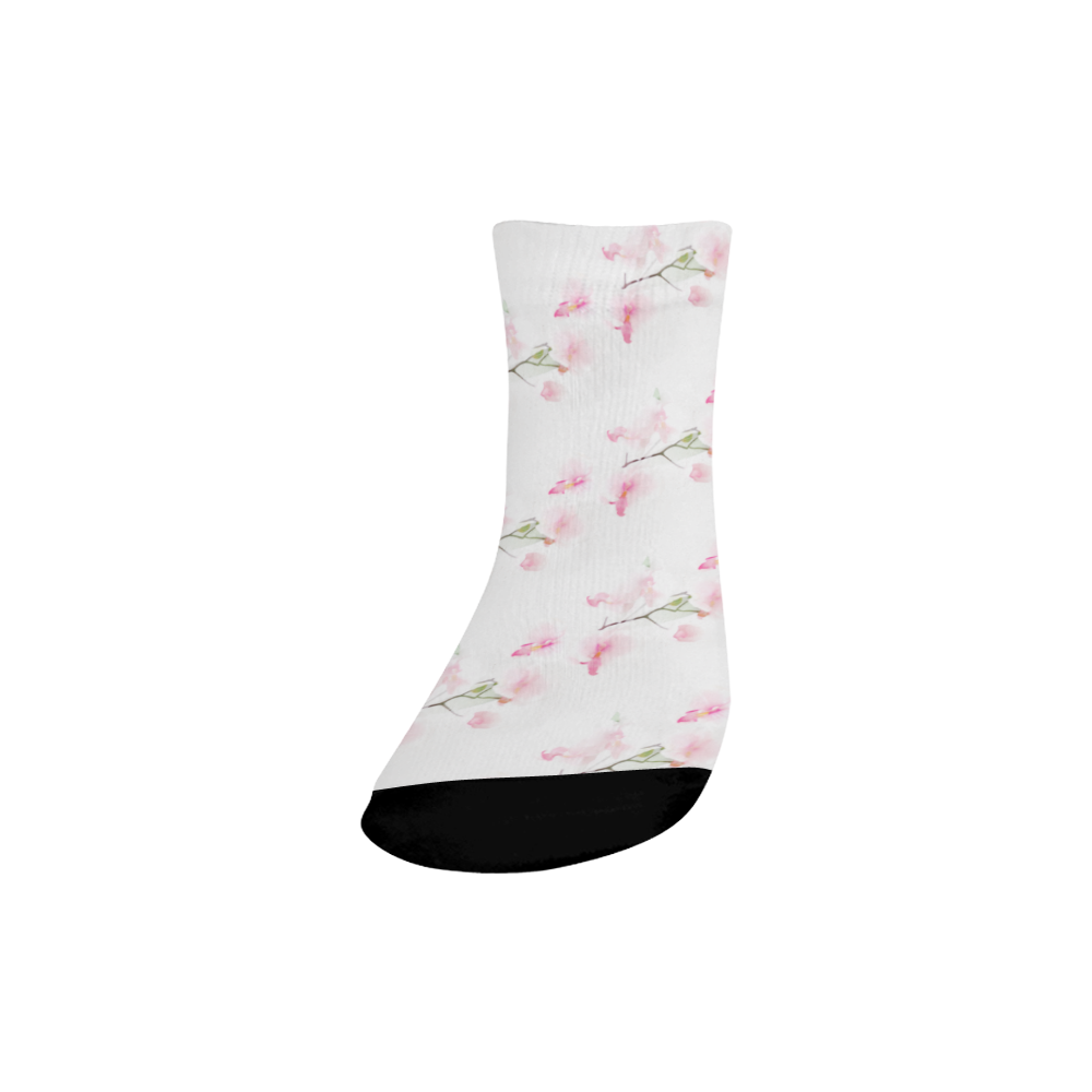 Pattern Orchidées Quarter Socks
