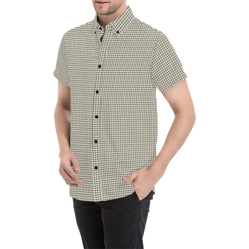 Model #39c| Men's All Over Print Short Sleeve Shirt (Model T53)
