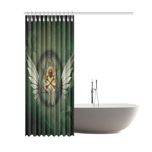 Skull in a hand Shower Curtain 69"x84"