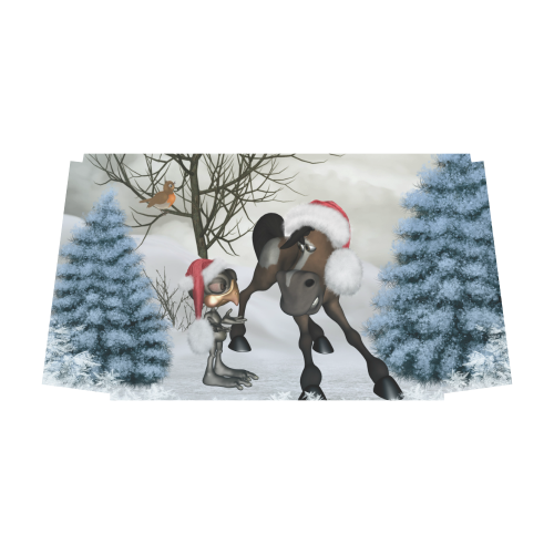 Christmas cute bird and horse Classic Travel Bag (Model 1643) Remake