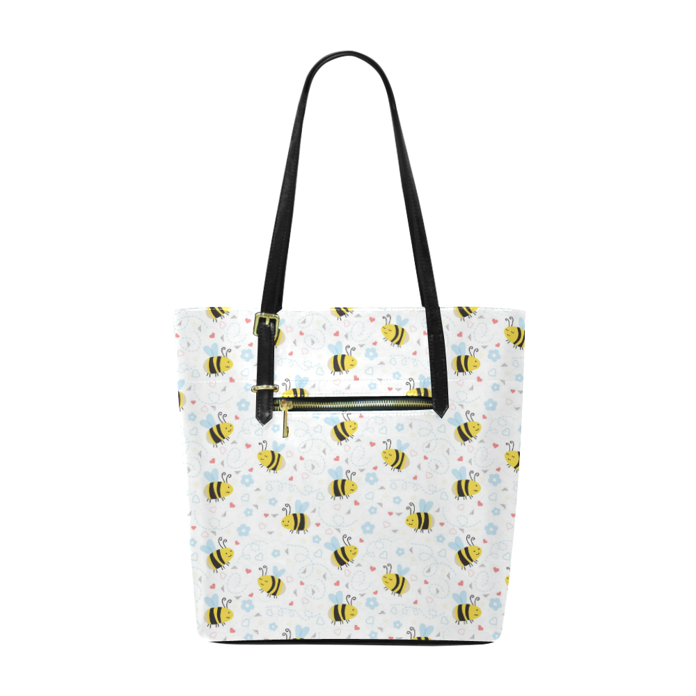 Cute Bee Pattern Euramerican Tote Bag/Small (Model 1655)