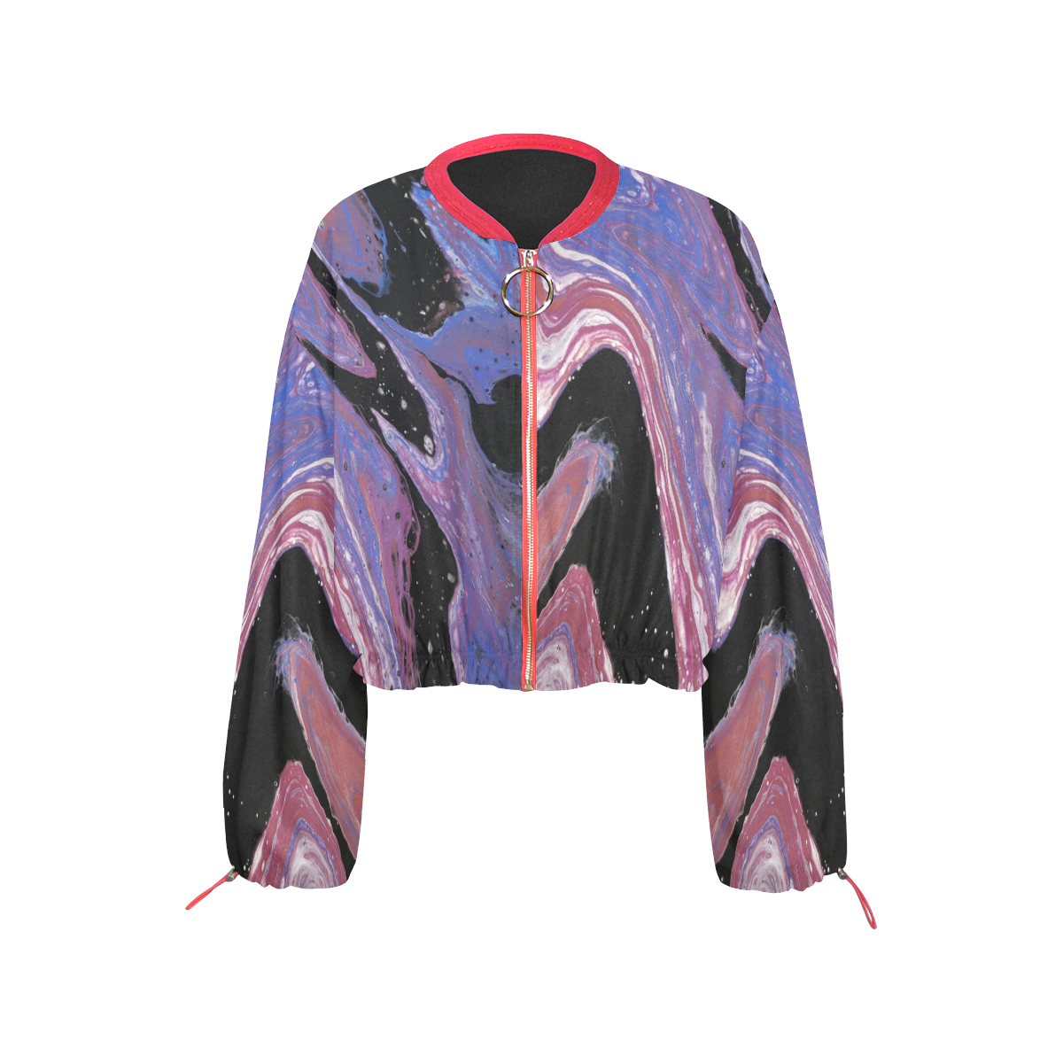 soulsearching2 Cropped Chiffon Jacket for Women (Model H30)