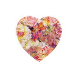 flowers #flowers #pattern Heart-Shaped Jigsaw Puzzle (Set of 75 Pieces)