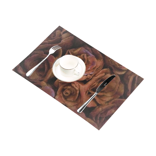 rosesbacked placemats Placemat 12’’ x 18’’ (Set of 6)