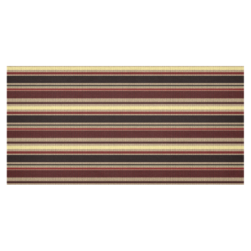 Dark textured stripes Cotton Linen Tablecloth 60"x120"
