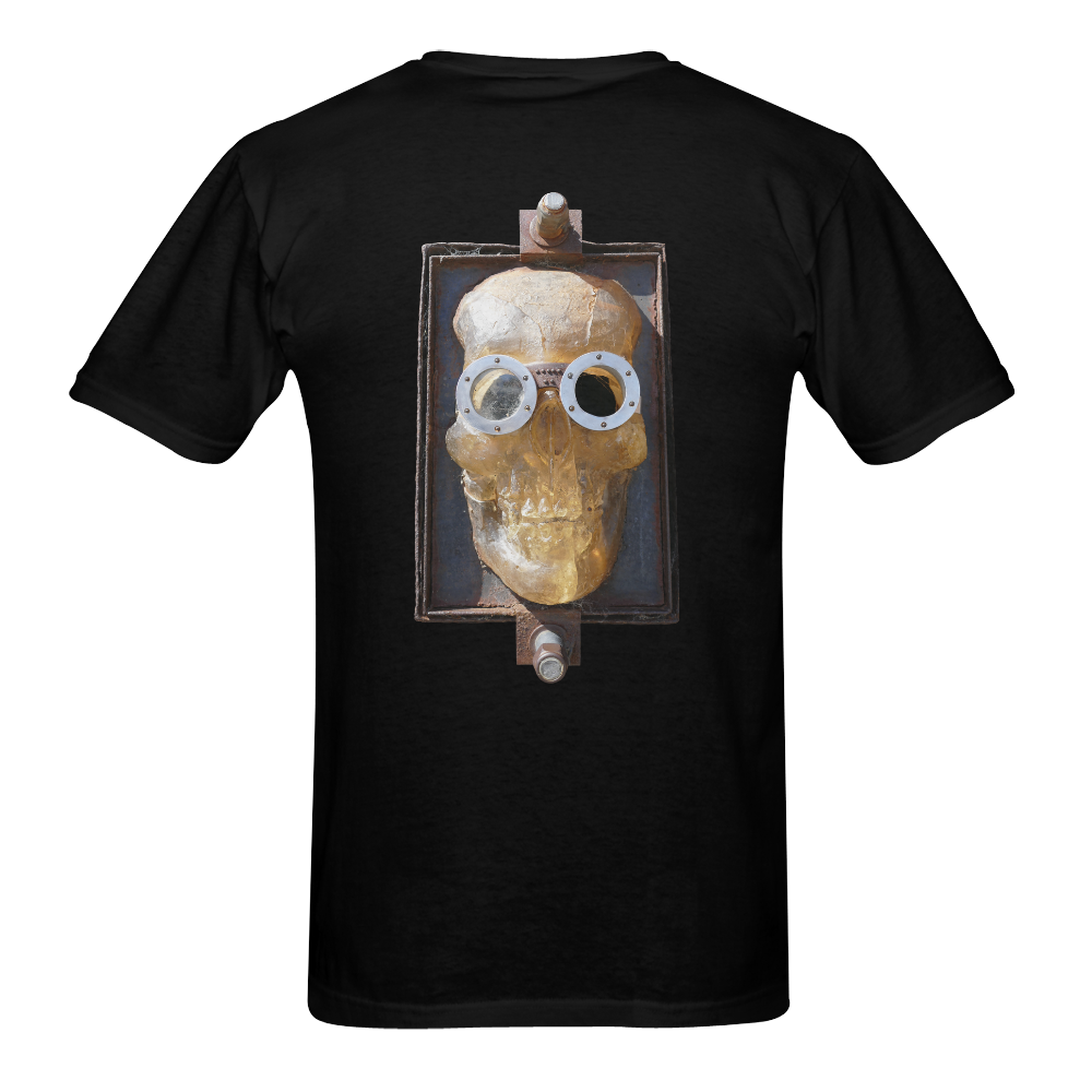 Steampunk Skull Photo Men's T-Shirt in USA Size (Two Sides Printing)