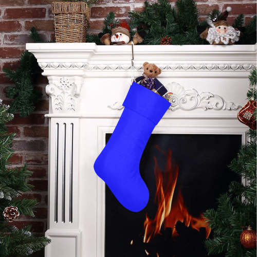 color blue Christmas Stocking