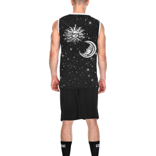 Mystic Moon and Sun All Over Print Basketball Uniform