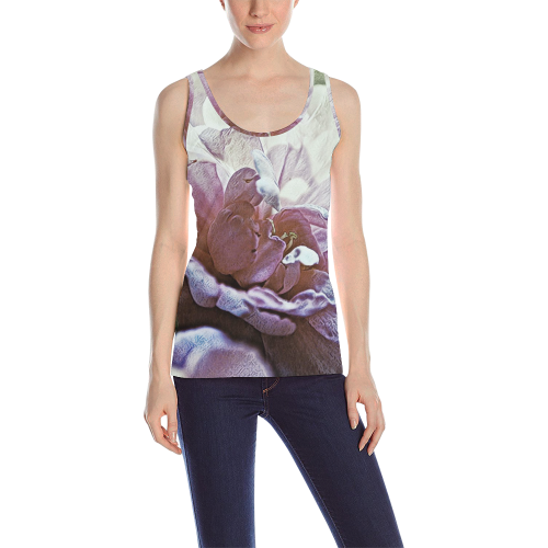 Impression Floral 10193 by JamColors All Over Print Tank Top for Women (Model T43)