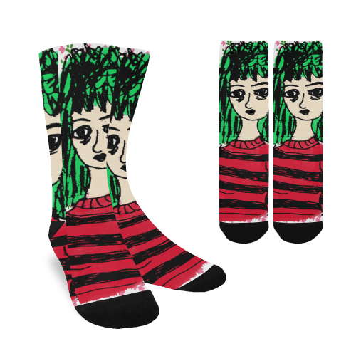 freddy girl wall Custom Socks for Women
