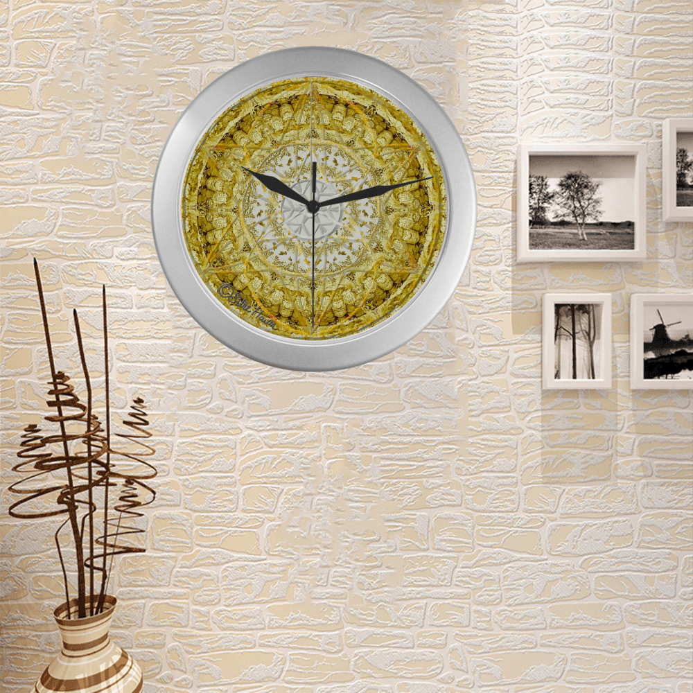 sitrehaim-kafui 4 Silver Color Wall Clock