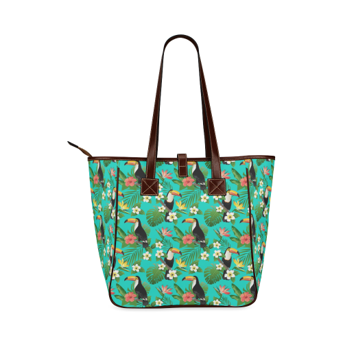 Tropical Summer Toucan Pattern Classic Tote Bag (Model 1644)