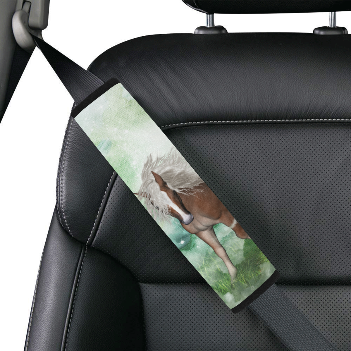 Horse in a fantasy world Car Seat Belt Cover 7''x12.6''