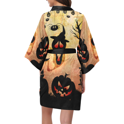 Funny halloween design Kimono Robe
