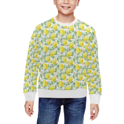 Lemons And Butterfly All Over Print Crewneck Sweatshirt for Kids (Model H29)