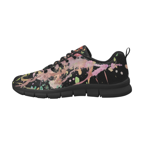 WATERCOLOR SPLASHES Women's Breathable Running Shoes (Model 055)
