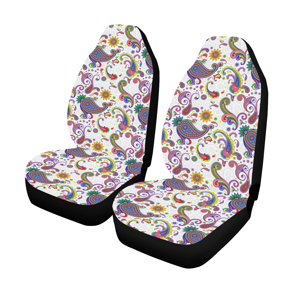 Bright paisley Car Seat Covers (Set of 2)