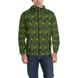flash cubes All Over Print Quilted Windbreaker for Men (Model H35)