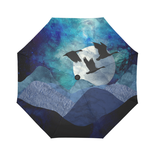 Night In The Mountains Auto-Foldable Umbrella (Model U04)