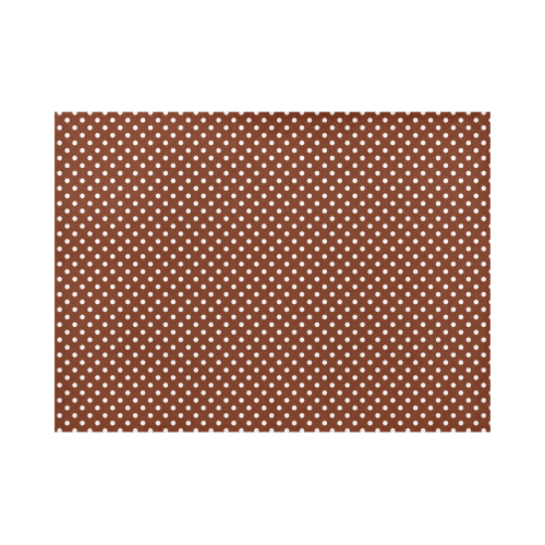 Brown polka dots Placemat 14’’ x 19’’ (Set of 2)