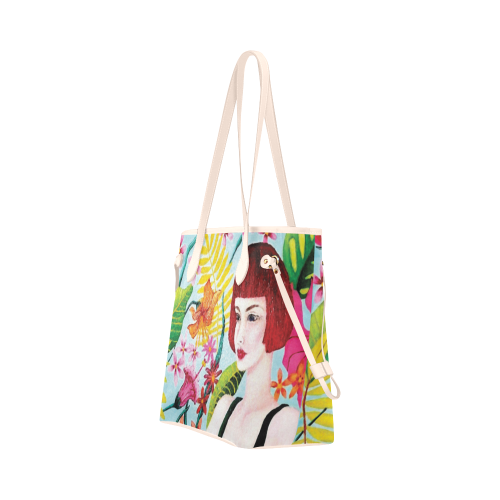 TROPICAL DREAMING Clover Canvas Tote Bag (Model 1661)