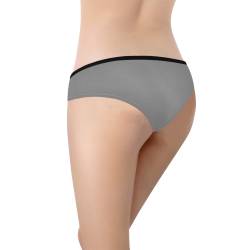 color grey Women's Hipster Panties (Model L33)
