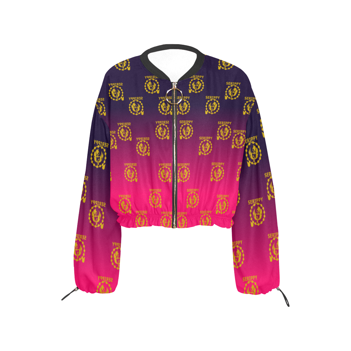 SERIPPY Cropped Chiffon Jacket for Women (Model H30)